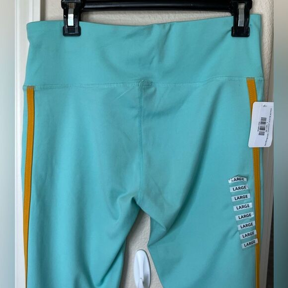 NWT Kimberly C Tri-Color Performance Sheer Panel Leggings Size L #284 - Picture 5 of 11